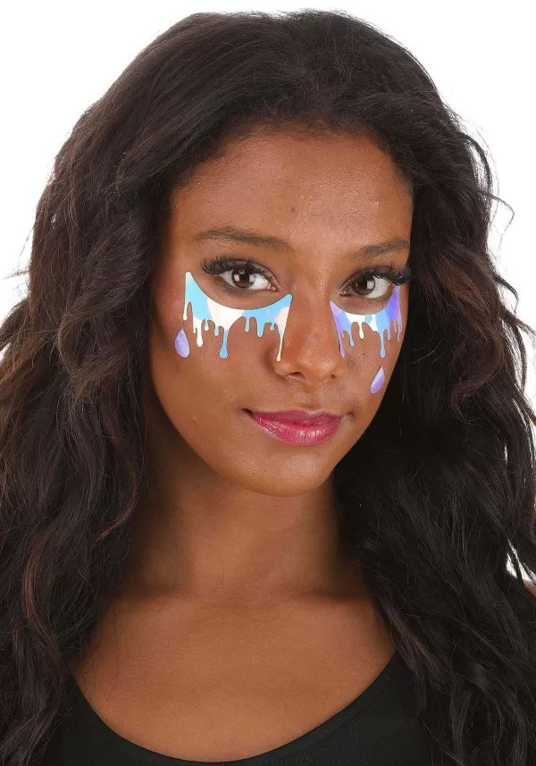 New Electric Opal Cry Baby Holographic Face Decals Halloween Clothes