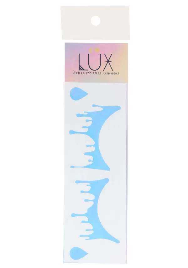 New Electric Opal Cry Baby Holographic Face Decals Halloween Clothes