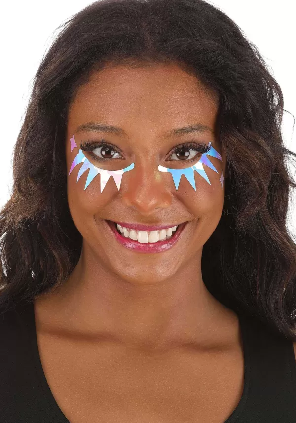 Flash Sale Electric Opal Sunshine Holographic Face Decals Halloween Clothes
