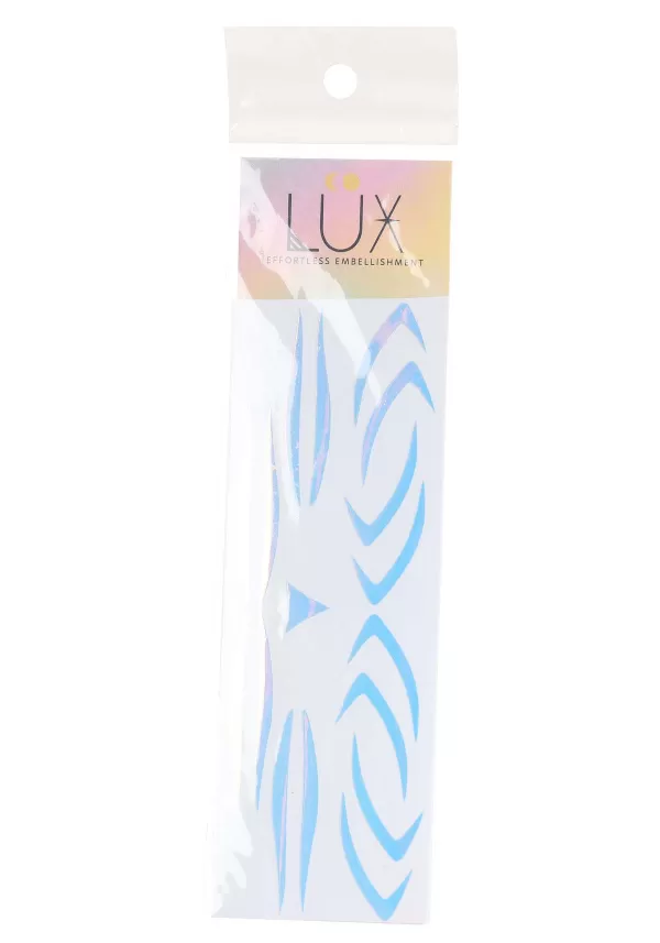 Online Electric Opal Vibe Checks Holographic Face Decals Halloween Clothes