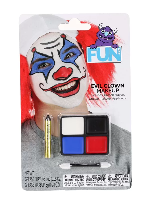 Cheap Exclusive Evil Clown Makeup Kit Makeup