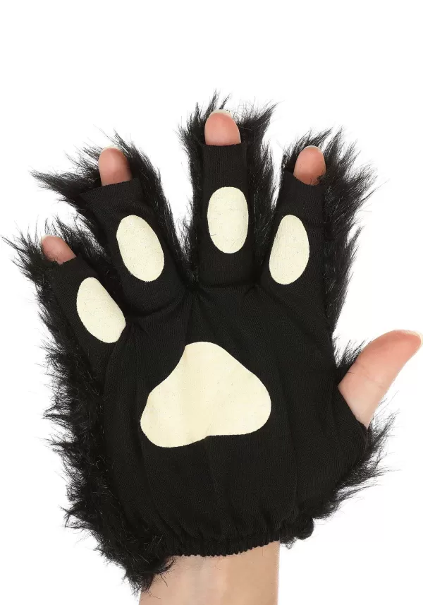 Fashion Fingerless Black Paws Gloves