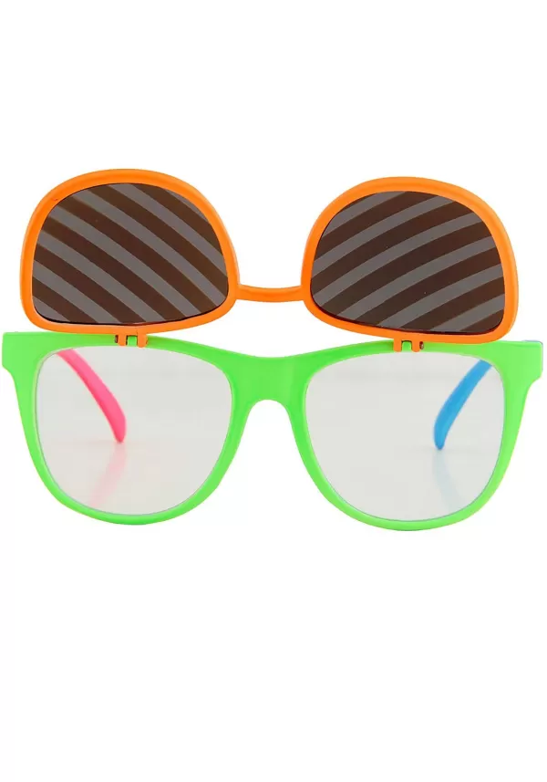 Flash Sale Flip Up Neon Glasses Glasses / Sunglasses