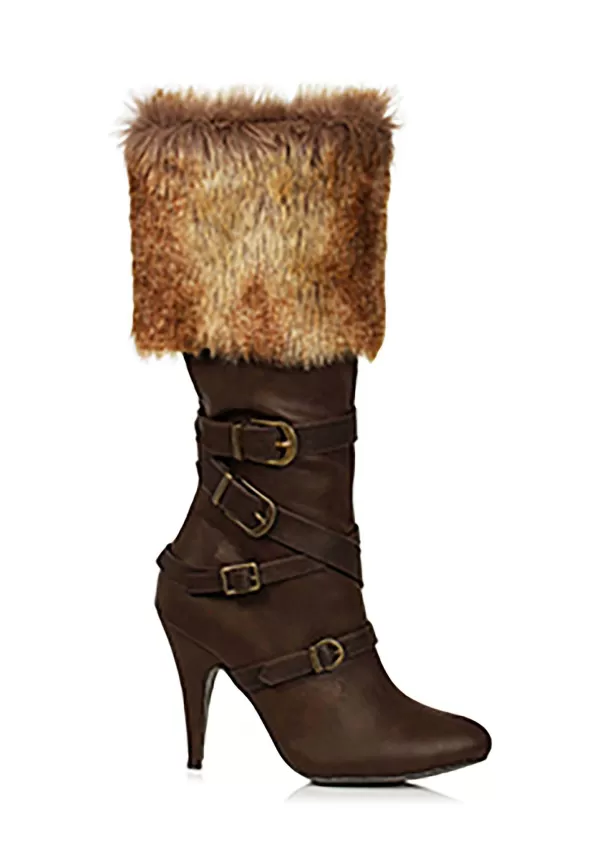 Cheap Fur Trimmed Viking Boots For Women Boots/Shoes