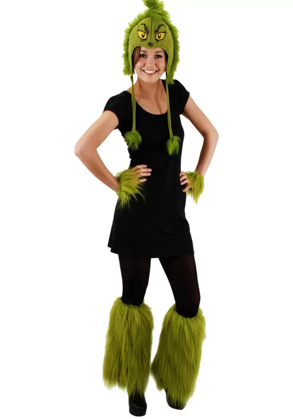 Store Fuzzy Grinch Leg Warmers Boots/Shoes