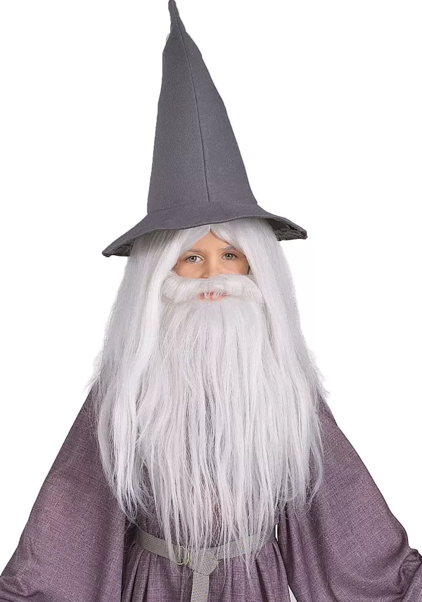 Outlet Gandalf Beard And Wig Set For Kids Mustaches / Beards