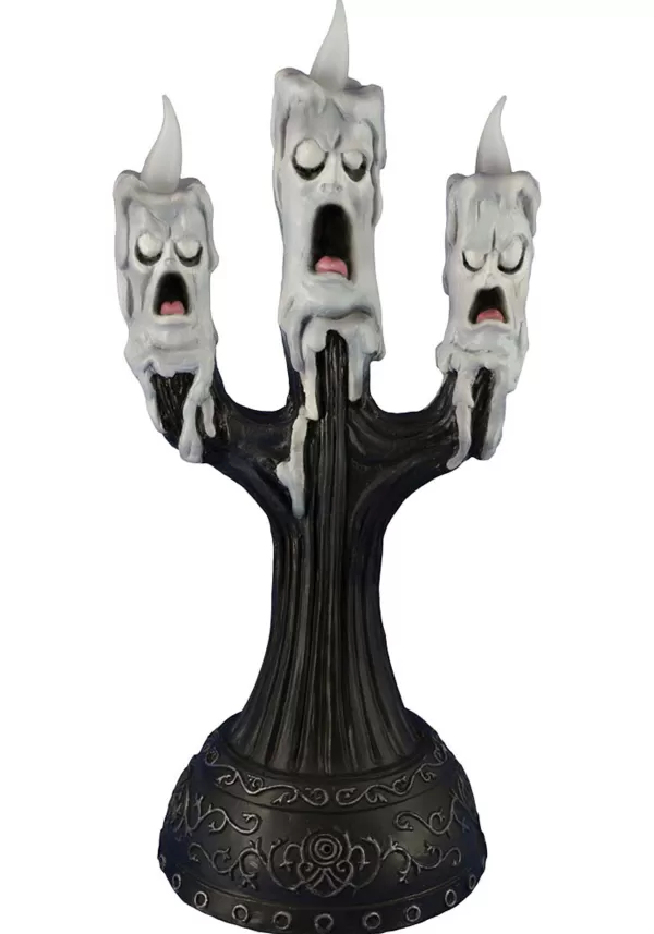 Flash Sale Ghost Candle With Faces 15" Animated Prop Animatronics