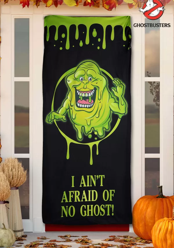 Flash Sale Ghostbusters "I Ain'T Afraid Of No Ghosts" Door Curtain Halloween Decoration Door Decorations