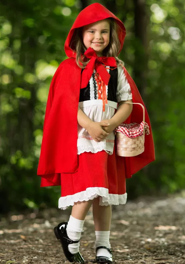 Discount Girls Deluxe Little Red Riding Hood Costume Girl Costumes
