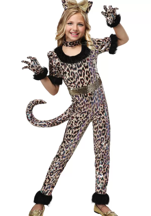 Cheap Girl'S Leopard Jumpsuit Costume Girl Costumes