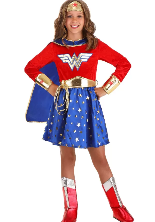 Fashion Girl'S Long Sleeve Dress Wonder Woman Costume Girl Costumes