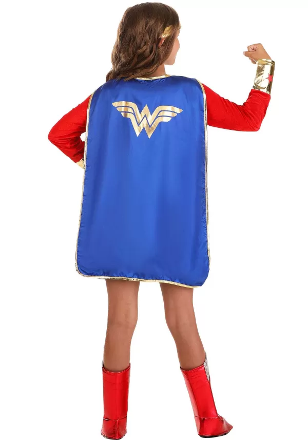 Fashion Girl'S Long Sleeve Dress Wonder Woman Costume Girl Costumes
