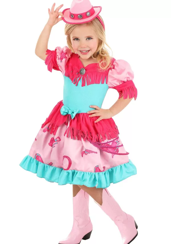 Hot Girl'S Pastel Pink Cowgirl Toddler Costume Toddler Costumes
