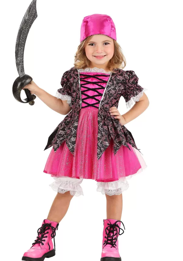 New Girl'S Precious Pink Pirate Toddler Costume Toddler Costumes
