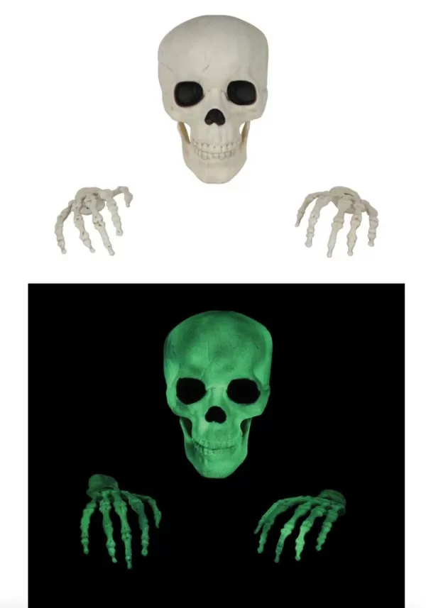Cheap Glow In The Dark Thru The Wall Skeleton Halloween Decoration Halloween Props