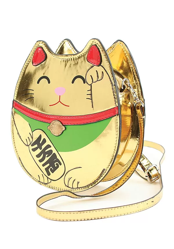 Hot Gold Lucky Cat Handbag Purses