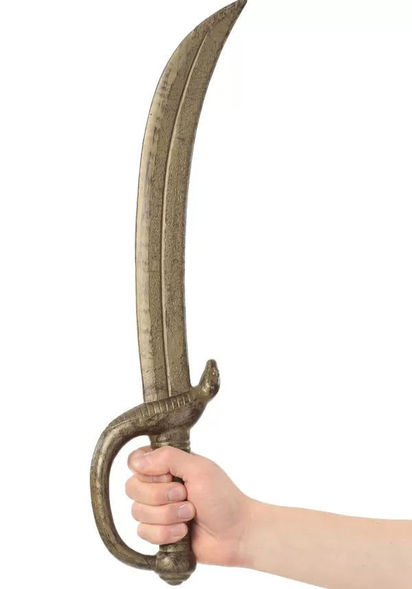 Shop Golden Costume Pirate Cutlass Accessory Toy Weapons