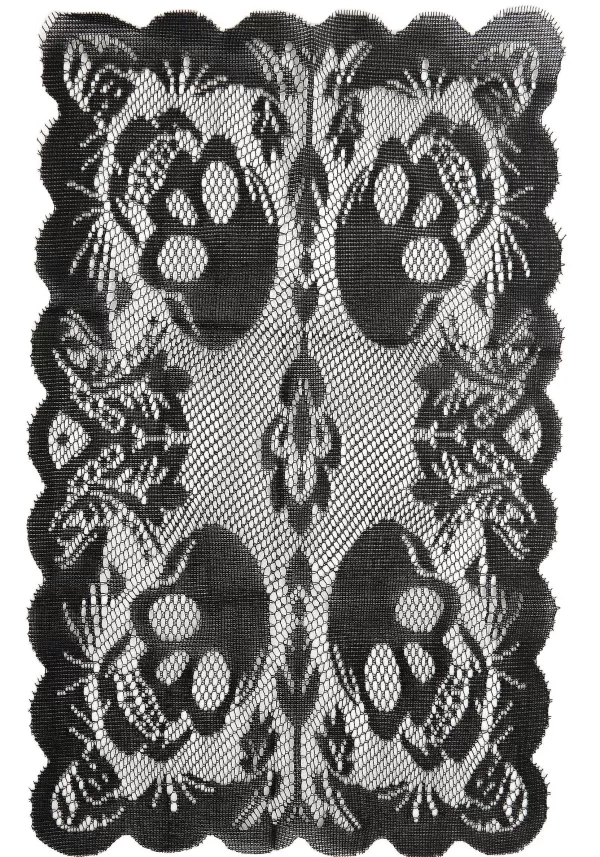 Cheap Gothic Skull Halloween Table Mat Indoor Decorations