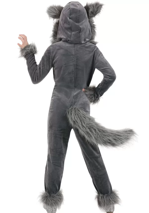 Shop Grey Wolf Costume For Girls Girl Costumes