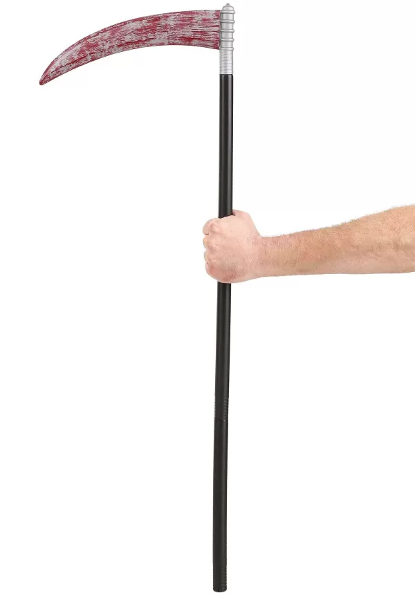 Cheap Grim Reaper Bloody Death Sickle Prop Toy Weapons