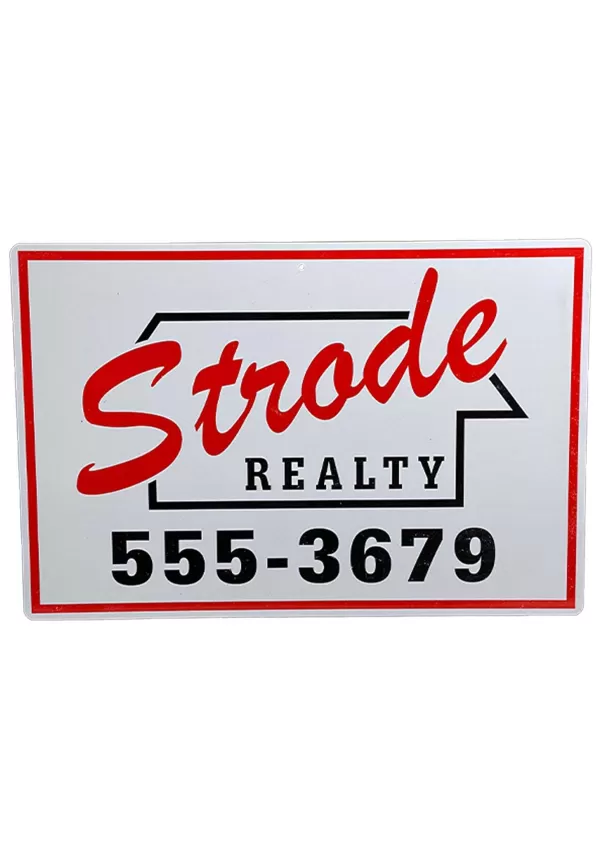 Hot Halloween Strode Realty Metal Sign Decoration Indoor Decorations