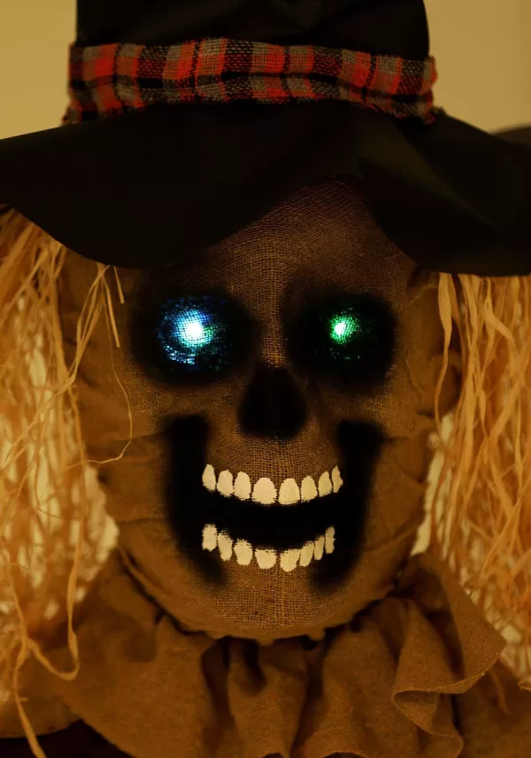 Discount Hanging Scarecrow With Color Changing Led Lights Decoration Outdoor Decorations