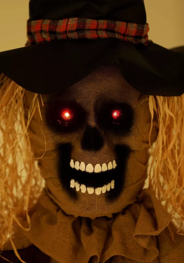 Discount Hanging Scarecrow With Color Changing Led Lights Decoration Outdoor Decorations