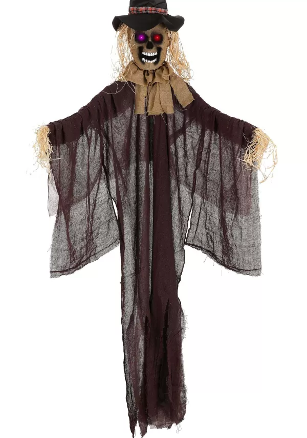 Discount Hanging Scarecrow With Color Changing Led Lights Decoration Outdoor Decorations