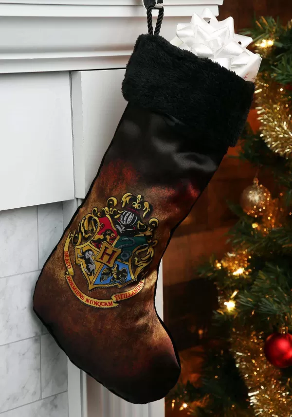 Cheap Harry Potter Hogwarts Crest 19 Inch Christmas Stocking Christmas Decorations