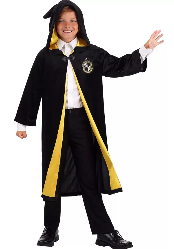 Cheap Harry Potter Kids Deluxe Hufflepuff Robe Costume Boy Costumes