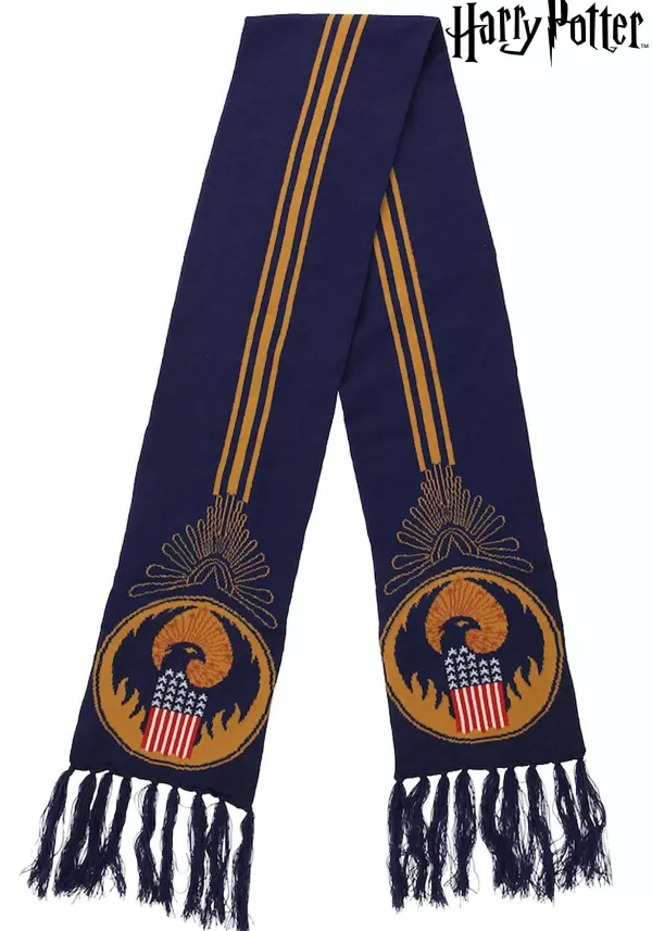 Hot Harry Potter Macusa Blue Knit Scarf Scarves
