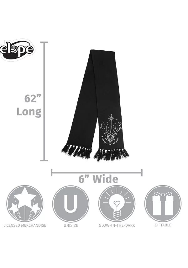 Fashion Harry Potter Patronus Glow Knit Scarf Scarves