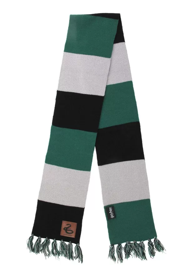 Outlet Harry Potter Slytherin House Patch Striped Scarf Scarves