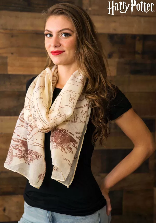 New Harry Potter Women'S Marauders Map Scarf Scarves