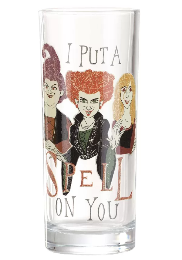 Flash Sale Hocus Pocus Glitter Glass Tumbler Set Indoor Decorations