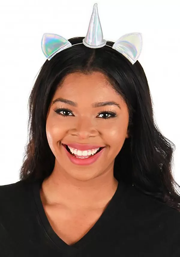 Flash Sale Holographic Mini Unicorn Rainbow Costume Headband Headbands