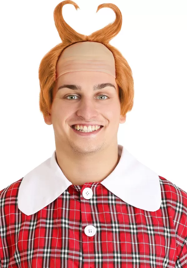 Cheap Horned Orange Munchkin Costume Wig Wigs