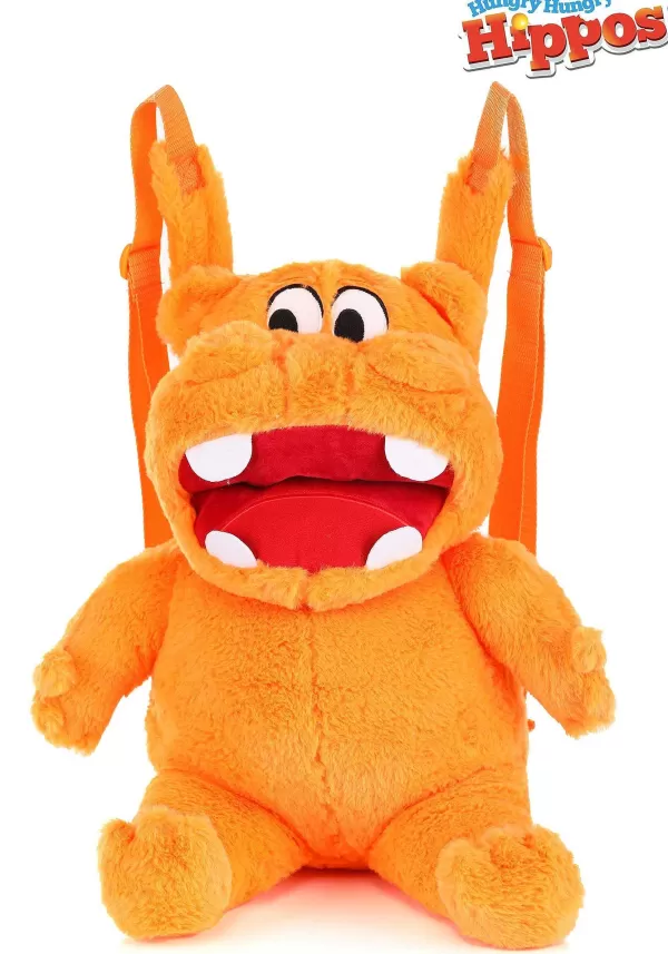 Sale Hungry Hungry Hippos Orange Plush Backpack Backpacks