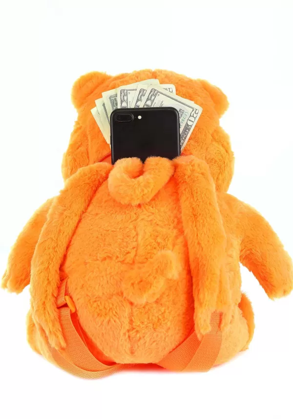 Sale Hungry Hungry Hippos Orange Plush Backpack Backpacks