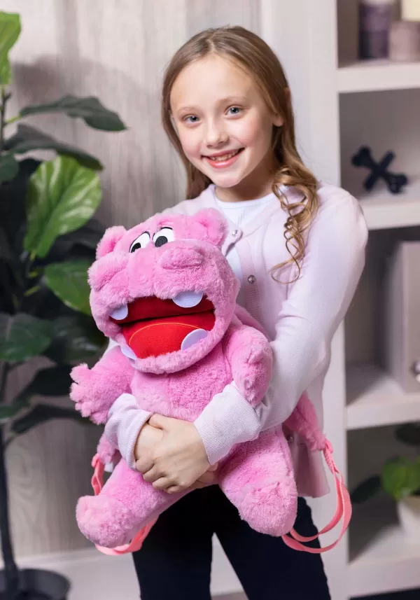 Store Hungry Hungry Hippos Pink Plush Backpack Backpacks