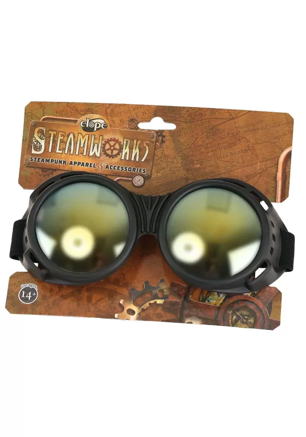 New Industrial Black/Mirror Goggles Glasses / Sunglasses