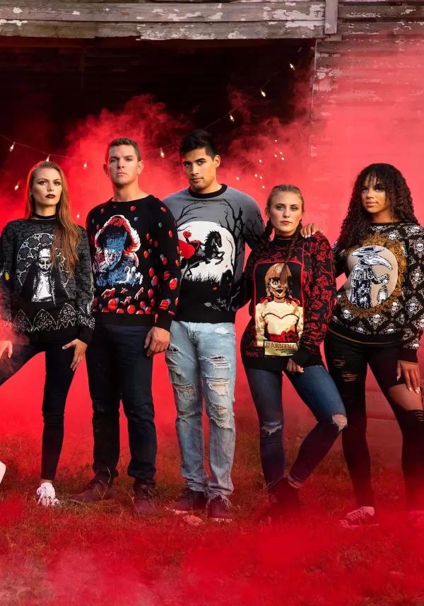 Cheap It (2019) Pennywise Adult Halloween Sweater Halloween Clothes