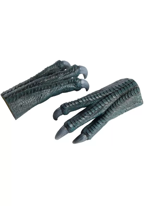 Cheap Jurassic World Blue Latex Hands For Adults Gloves
