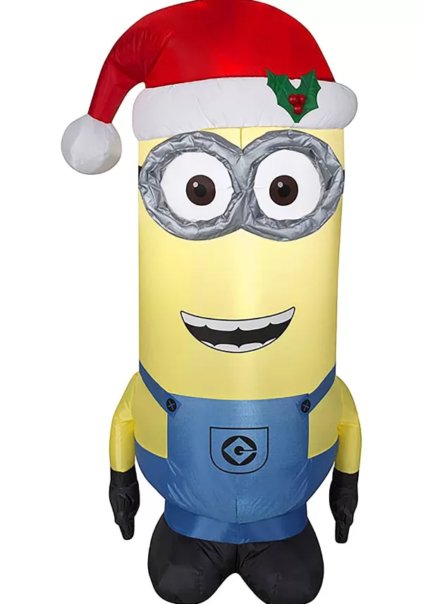 Hot Kevin Inflatable Minion In Santa Hat Despicable Me Christmas Decorations