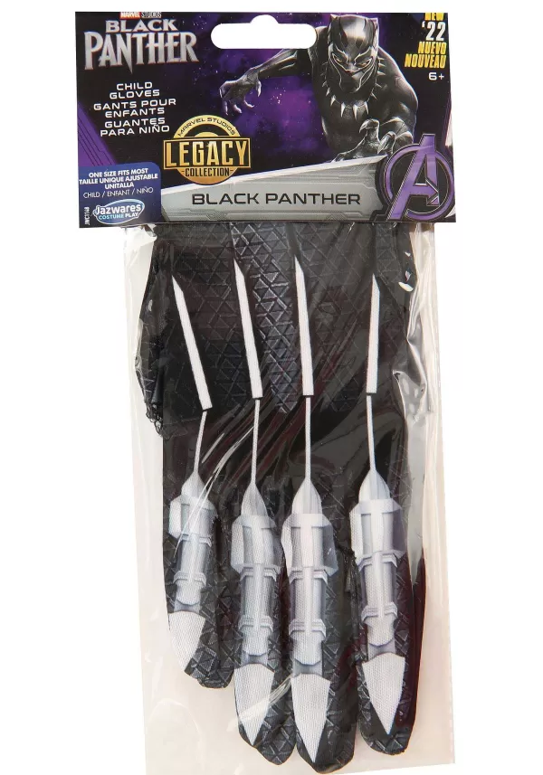 Flash Sale Kid'S Black Panther Gloves Gloves