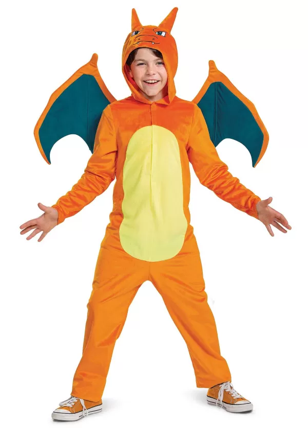 New Kid'S Pok Mon Charizard Deluxe Costume Boy Costumes