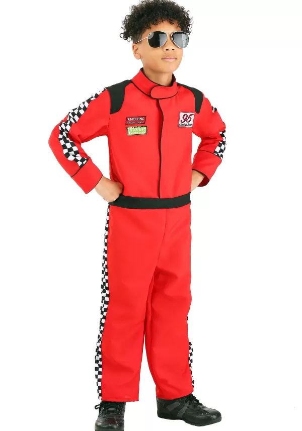 Fashion Kid'S Red Racer Jumpsuit Costume Boy Costumes