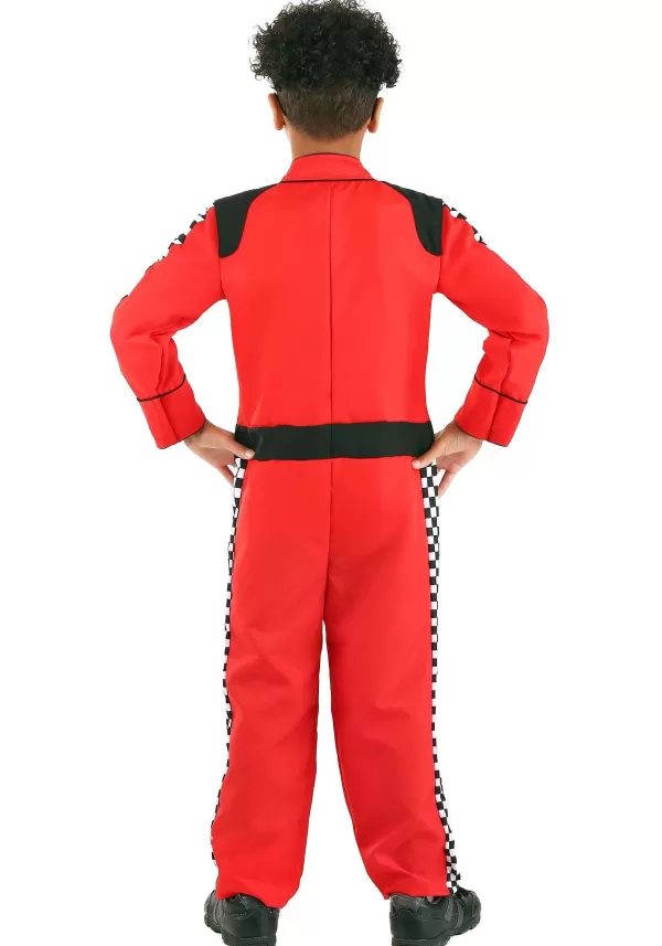 Fashion Kid'S Red Racer Jumpsuit Costume Boy Costumes