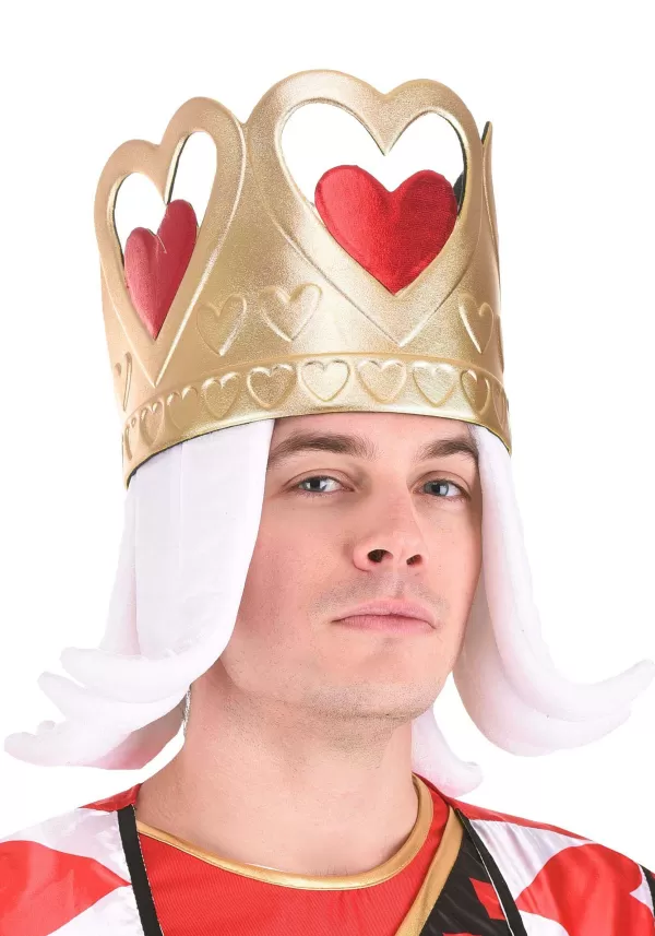 Hot King Of Hearts Costume Crown Costume Jewelry