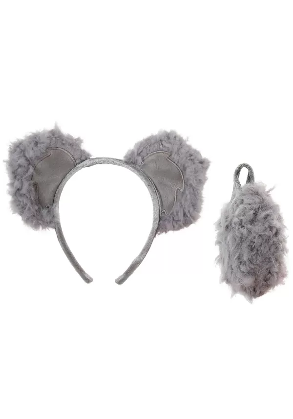 Cheap Koala Gray Ears Headband & Tail Kit Accessory Kits